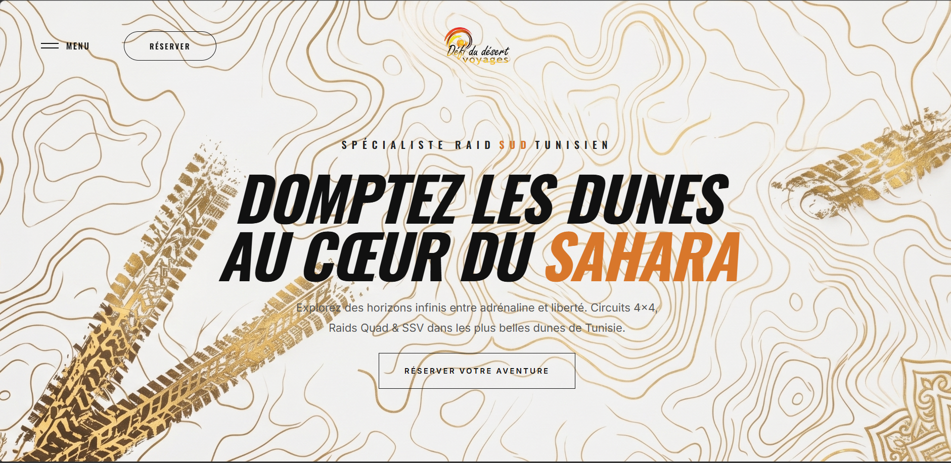 Defi du Desert Voyages - Site Web